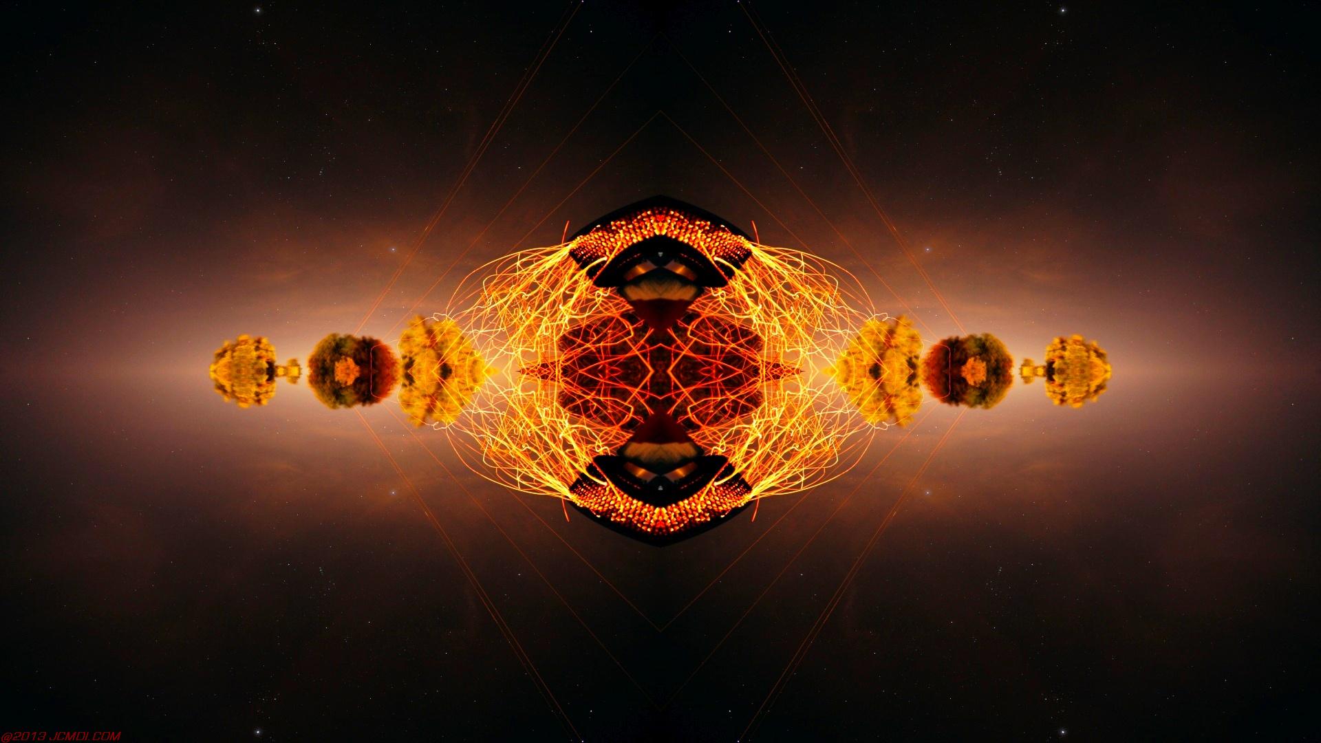 Chimney Sparks Abstract Artwork Timelapse Still Images